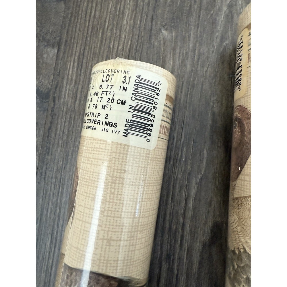 3 New Vintage Rolls Of Duck Wall Paper Border Prepared 5 Yards Each Cottage Core - Picture 5 of 8